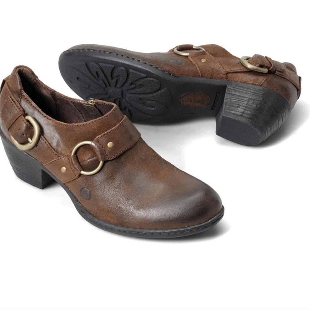 Born Tobacco Suede Low cut Boots